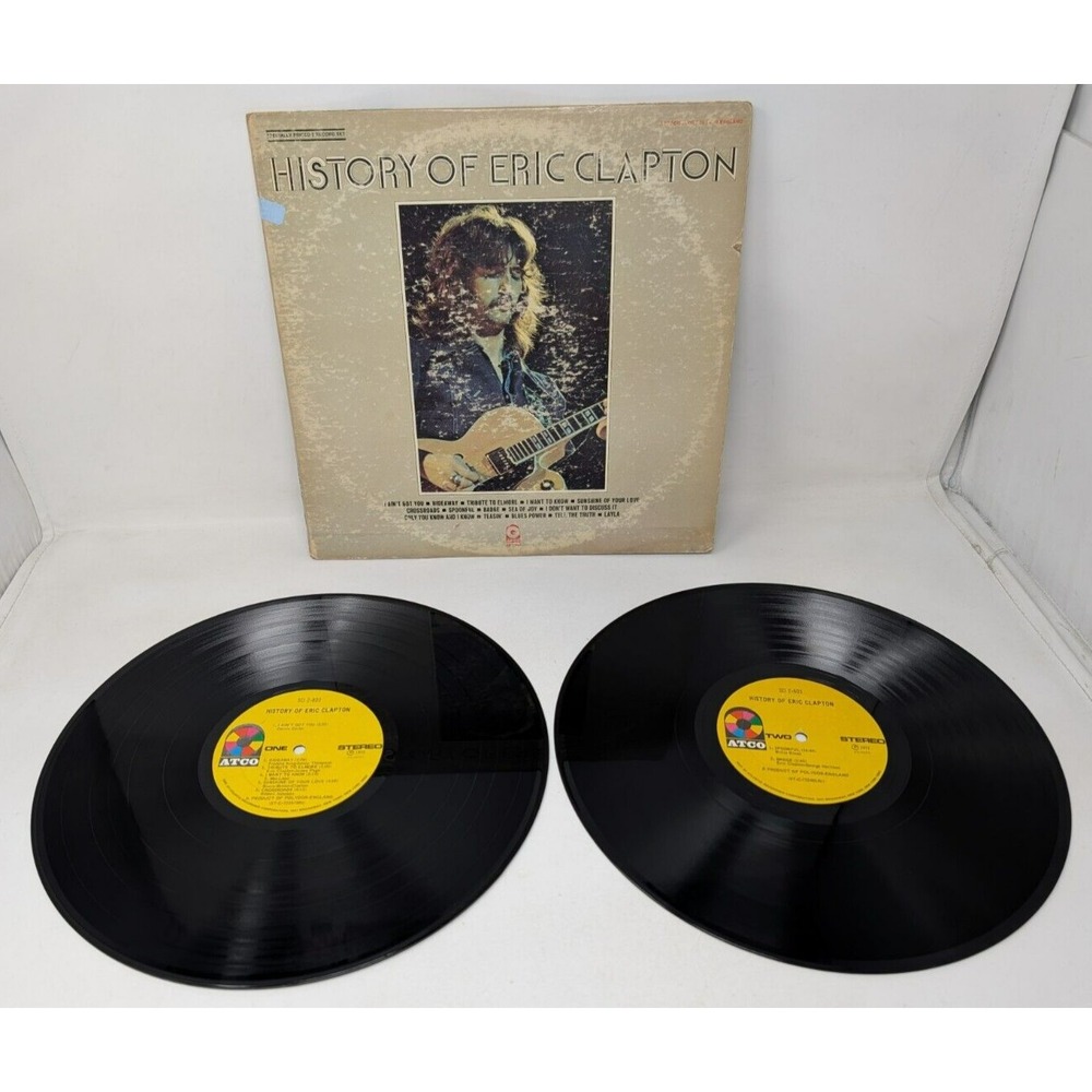 History‎ Of Eric Clapton Vinyl Record LP Atco Records Pressing SD-2-803